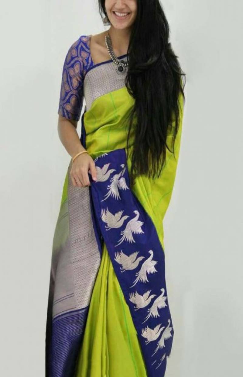 Multi Colored Designer Faux Silk Saree