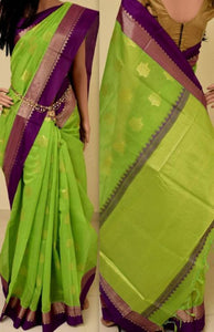 Artistic Green Color Faux Silk Party Wear Saree